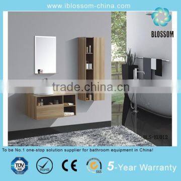 Elegant european style basin sink mdf bathroom cabinets