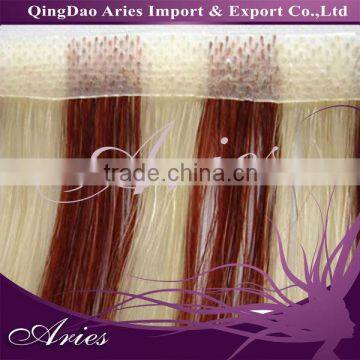 Made in China! Fashion double tape Brazilian virgin hair pu skin weft