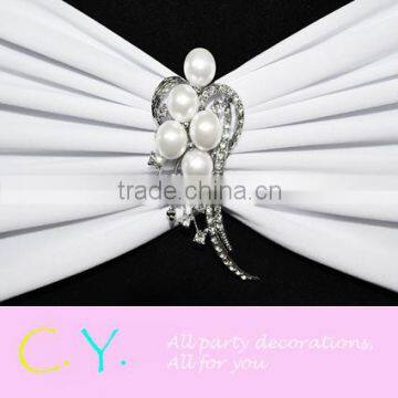 Spande Band With Diamond Buckle-White