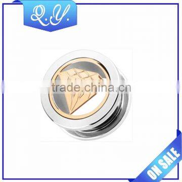 Hot Products Diamond Design Plug Tunnel Body Jewelry