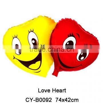 Wholesale Emoji Love Heart Shape Foil Balloon For Wedding Decoration