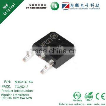 Genuine original MJD31CT4G TO252-3 Bipolar Transistors 3A 100V NPN 15W