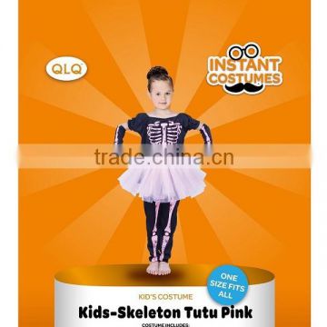 Children Halloween party skeleton costume child fancy dress costume halloween girl costumes kids