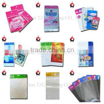 custom printing plastic resealable header self-adhesive Opp bag