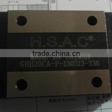 HSAC brand linear guideway GH30 with square block GHH30 imported from Taiwan