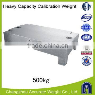 F2 class 500kg test weights chrome steel test weight for crane
