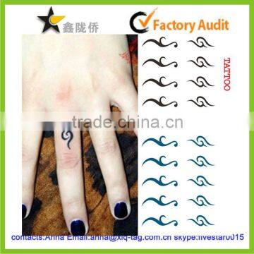 2014 Newest fashion professional custom finger tattoo sticker