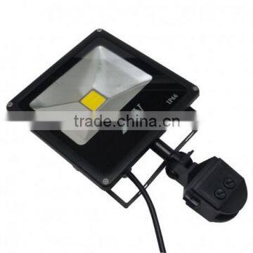 LED 20W IP65 Integrated Natural White Black PIR Outdoor Led Flood Light photo-4