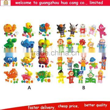 Kids plastic animal toys , small plastic toys , mini block animal toys for sale