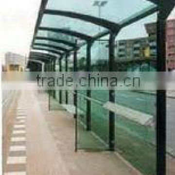 tempered toughen glass for bus station canopy with AN/NZS 2208:1996, BS6206, EN12150