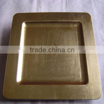 Party decorative plastic gold tray