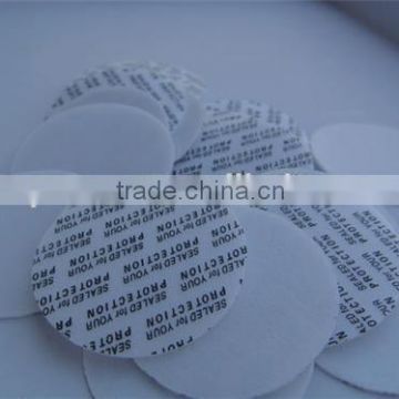 Circular aluminum foil pressure seal liner