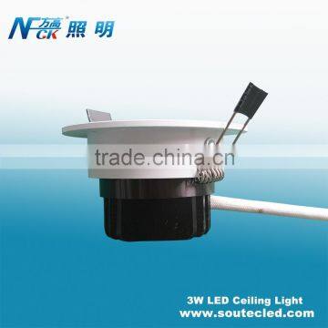 Power saving led pop ceiling light 3 watts elevator ceiling light panel indoor ceiling spot light covers