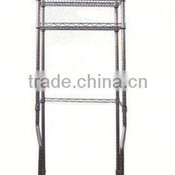 5 tier mobile wire shelving