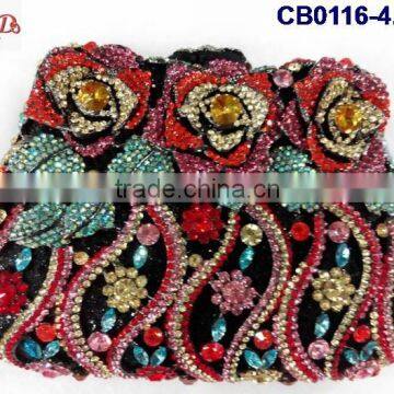 Multicolor and too beans/stones of shinning bag for weeding party CB0116-4