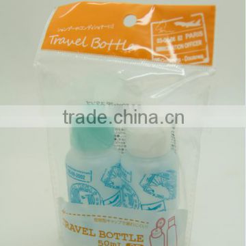 50ml HDPE cosmetic bottles travel set