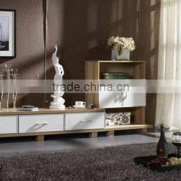 Modern classic wood led tv stand new design factory price