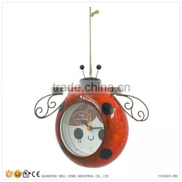 Polyresin Ladybug Decorative Wall Clocks Wholesale