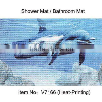 heat transfer printed pvc nontoxic bathroom floor mat