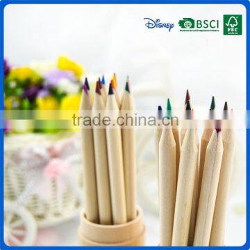 Promotional 12 Pcs 7 Inch Art Wooden Coloring Pencils Set With Lovely Wood Case