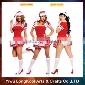 New style fashion women Christmas dance costume red dress sexy costume