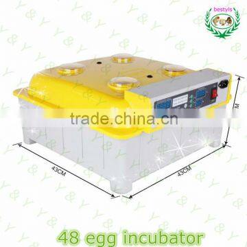 Automatic Electric incubator JN8-48 Mini egg incubator 48 egg hatcher poultry incubator machine for sale