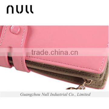 2015 Latest Promotion OEM Custom Handmade Fashion Wallet Leather Purse