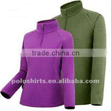 Men & women's thermal half zipper polar fleece jacket