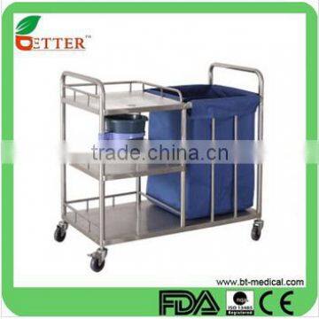 Metal Hospital Soiled Linen Trolley