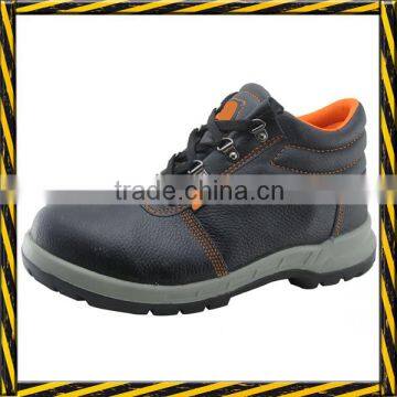 Buffalo leather PU injection working safety shoes