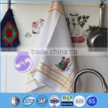 wholesale waffle design embroidery second kitchen hand towels