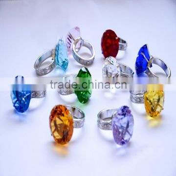 Colorful Crystal Napkin Ring For Wedding Restaurant Table Decoration