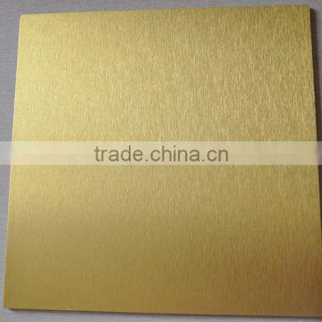 Gold wire drawing aluminum composite panel interior aluminum cladding wall