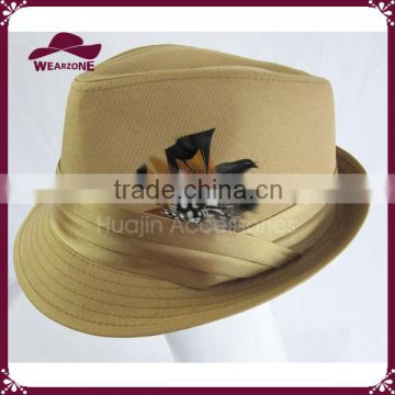 Gentleman's Fedora Hat with Feather