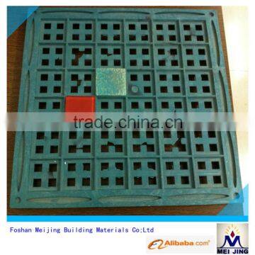 reverse side plastic mold paving template for making mosaic sheet