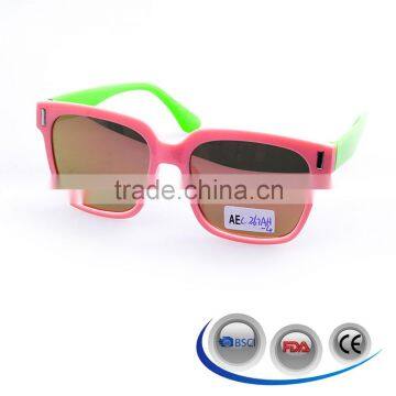 2016 best quality modern fashion style colorful frame kids sunglasses