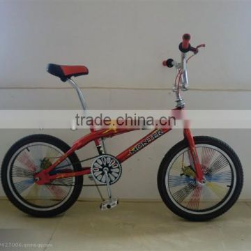 20" popular red BMX freestyle bike with tighten spoke(FP-FS16002)