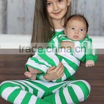 Family Cotton Christmas Pajamas With Stripe Red/green/blue photo-3