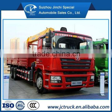 Hot sale shacman 12T used crane truck with best price