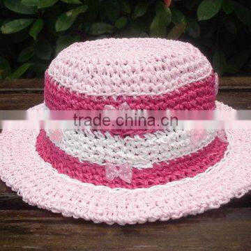 New arrival hot sale promotion children's golf straw hats