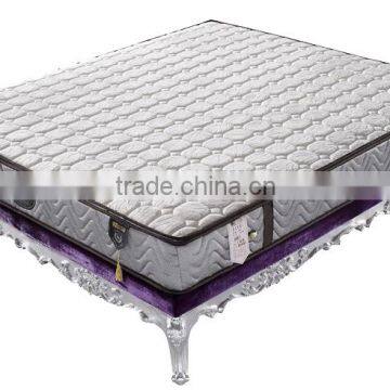 cotton knitted fabric memory foam pocket spring mattress