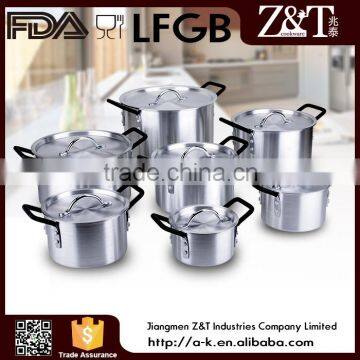 Trade Assurance Double handle Aluminum camping cooking pot set