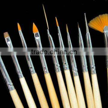 10 PCS Nail Art Design Brushes Painting Pens Nail Tips HN598