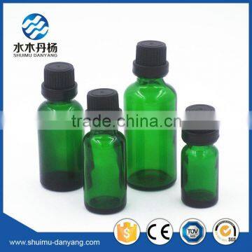 5ml/10ml/20ml/50ml green tamper proof e-liquid glass bottle