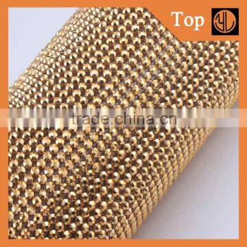 3MM Gold Plastic flatback resin rhinestone sheet rhinestone mesh