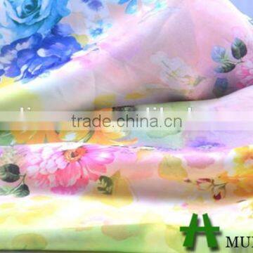 Mulinsen Textile 100% Polyester Woven Imitation Digital Printing Chiffon Fabric Online photo-3