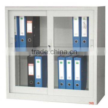 KFY-CB-19 White Sliding Glass Door Cheap Floor File Cabinets