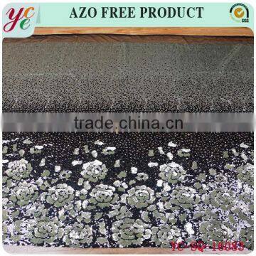 Hot sale fashion two color sequin fabric embroidery for clothing