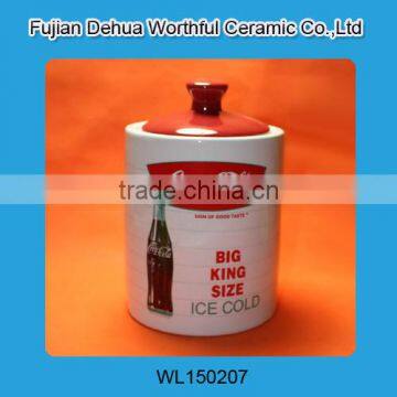 New Simple Style Ceramic Container With Lid for Food Storage photo-5