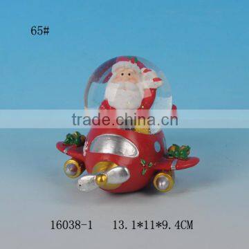 Lovely Santa design 65MM resin souvenir water globe